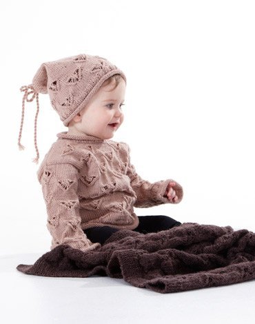 Strickmuster - Muster gestrickter und glatt gestrickter Pullover, Mütze und Decke Strickmuster - Muster gestrickter und glatt gestrickter Pullover, Mütze und Decke