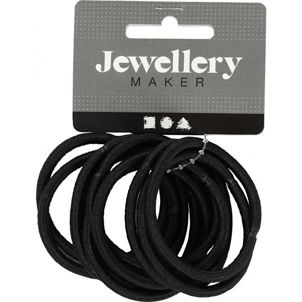 Haargummi - schwarz - 10 Stk Haargummi - schwarz - 10 Stk