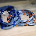 Kundenbild Rocailleperlen ø 5,5 mm - orange 17 g versilbert
