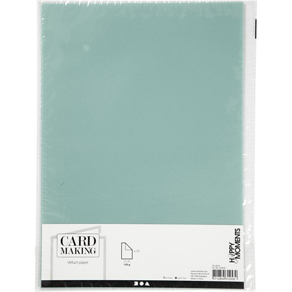 Pergamentpapier - Hellblau - A4 - 10 Blatt Pergamentpapier - Hellblau - A4 - 10 Blatt