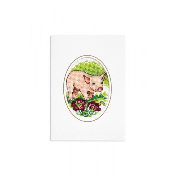 Stickset Karte - Auf dem Bauernhof 3er-Pack