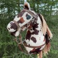 Kundenbild Fellimitat Velboa-Kuh Braun-Beige - 150 cm