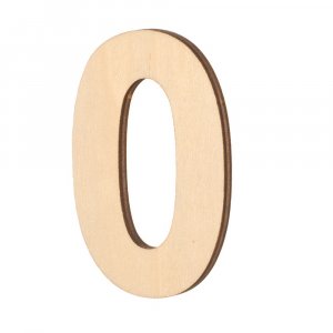 Unbehandelte Holzzahlen - 80x5 mm Unbehandelte Holzzahlen - 80x5 mm