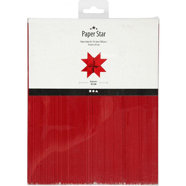 Sternstreifen - rot - Ø4,5 cm, 500 Streifen Sternstreifen - rot - Ø4,5 cm, 500 Streifen