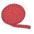 Schlauchgestrick 3 cm rot/grau Schlauchgestrick 3 cm rot/grau