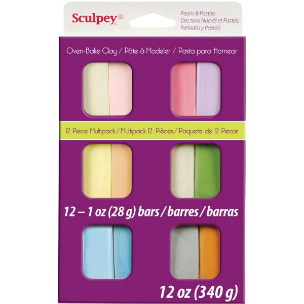 Sculpey Clay Multipack 28g - Pastell