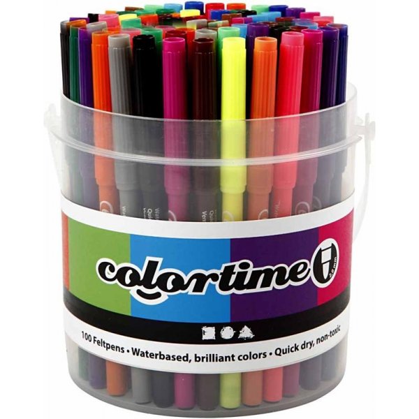 Colortime Bleistifte - gemischte Farben - 2 mm - 100 Stk Colortime Bleistifte - gemischte Farben - 2 mm - 100 Stk
