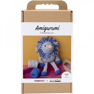 DIY-Set Amigurumi Löwe marineblau und hellgrau - 1 Packung. DIY-Set Amigurumi Löwe marineblau und hellgrau - 1 Packung.