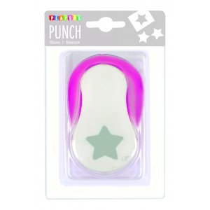 Stanzstern 3,8 cm - Rosa/Wei�
