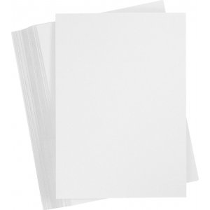 Farbiger Karton - weiß - A5 - 250 g - 100 Blatt Farbiger Karton - weiß - A5 - 250 g - 100 Blatt