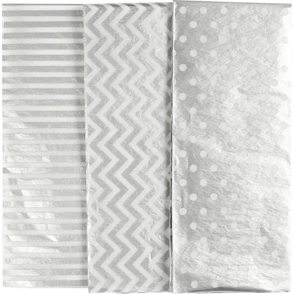 Seidenpapier - Silber - 50 x 70 cm - 17 g - 6 Blatt Seidenpapier - Silber - 50 x 70 cm - 17 g - 6 Blatt