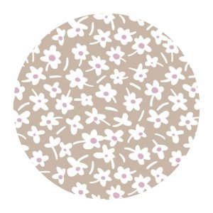 Fertige Wachstuchkollektion Happy Days Mocca rund 160 cm Fertige Wachstuchkollektion Happy Days Mocca rund 160 cm