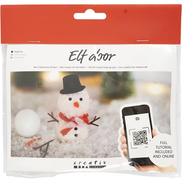Mini-DIY-Kit Weihnachtsmanntür - Schneemann Mini-DIY-Kit Weihnachtsmanntür - Schneemann