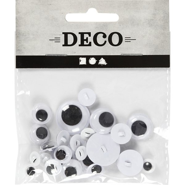 Rollaugen - aufgenäht - 24 Stk Rollaugen - aufgenäht - 24 Stk