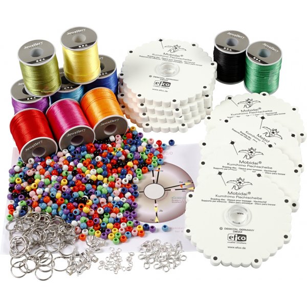 Kumihimo-Klassenzimmer-Set - Neonfarben - leuchtende Farben Kumihimo-Klassenzimmer-Set - Neonfarben - leuchtende Farben