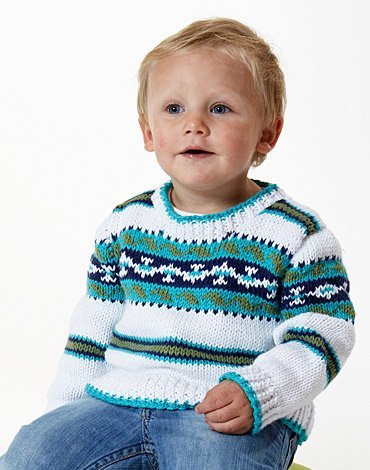 Strickanleitung - Strickpullover mit Mustern in Farben Strickanleitung - Strickpullover mit Mustern in Farben