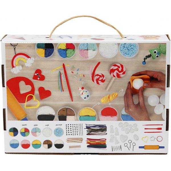 Foam Clay® und Silk Clay® im Thema Asche - gemischte Farben Foam Clay® und Silk Clay® im Thema Asche - gemischte Farben