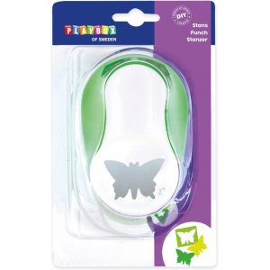 Stanzer Schmetterling 5 cm - Grün/Weiß Stanzer Schmetterling 5 cm - Grün/Weiß