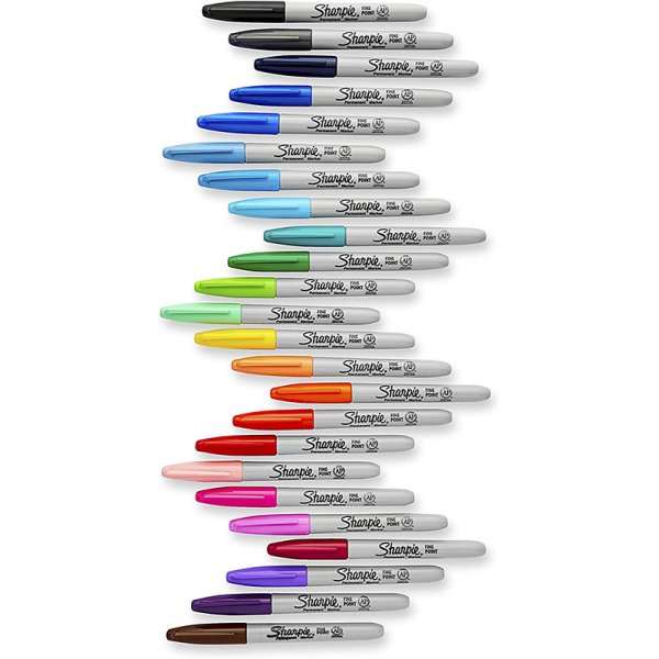 Faserstift-Set Sharpie - 80's Glam Permanent Markers - 24er-Pack unsortierte Farben Faserstift-Set Sharpie - 80's Glam Permanent Markers - 24er-Pack unsortierte Farben