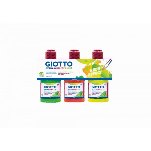 Fluoreszierende Farbe Giotto - 3x250 ml