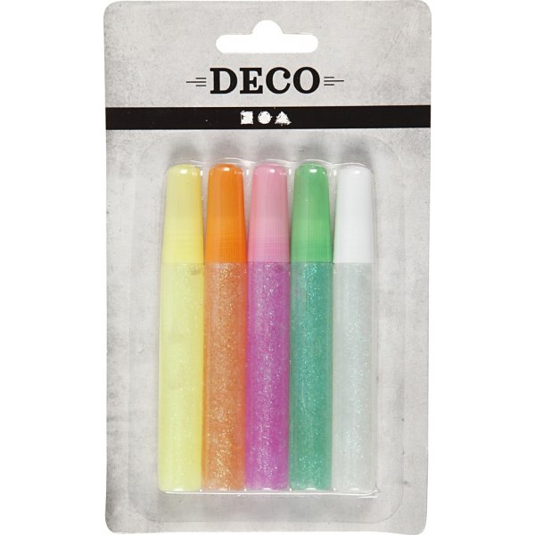 Glitzerkleber - Pastellfarben - 5 x 10 ml Glitzerkleber - Pastellfarben - 5 x 10 ml