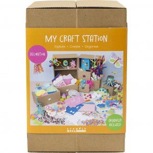 Mein Bastelstation-Dekorationsset, gemischte Farben Mein Bastelstation-Dekorationsset, gemischte Farben