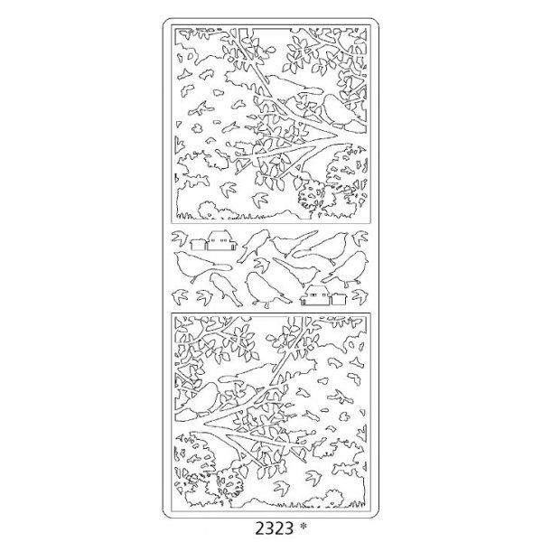 Abziehbilder - Vögel in Bäumen Abziehbilder - Vögel in Bäumen