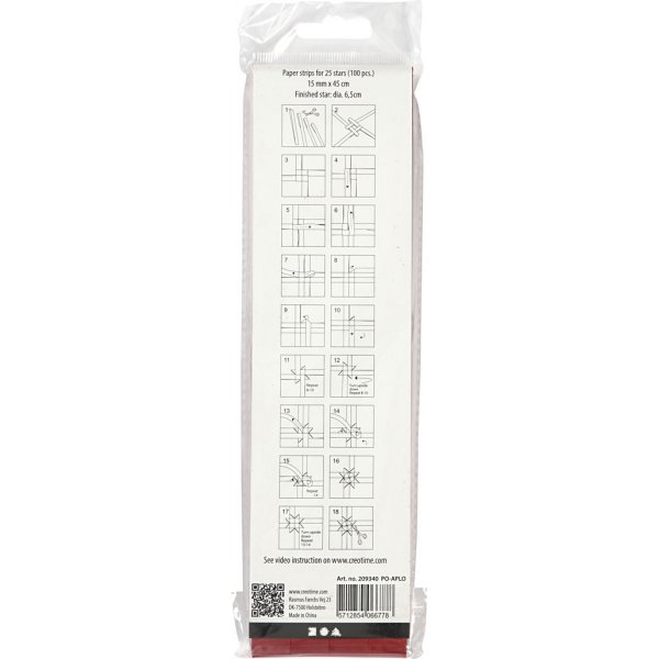 Sternstreifen - rot - Ø6,5 cm - 100 Streifen Sternstreifen - rot - Ø6,5 cm - 100 Streifen