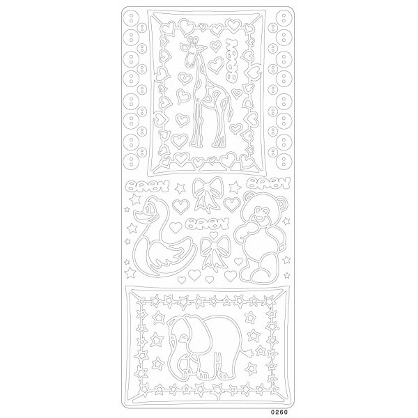 Abziehbilder - Babykarte Abziehbilder - Babykarte