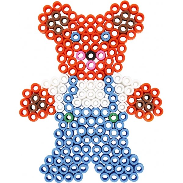 Perlenplättchen - klar - Teddybär - Auto - Rentier - Ente und Hase - JUMBO - 5 Stk Perlenplättchen - klar - Teddybär - Auto - Rentier - Ente und Hase - JUMBO - 5 Stk