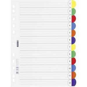 Register zum Ringbuch - A4 - 12 Register Register zum Ringbuch - A4 - 12 Register