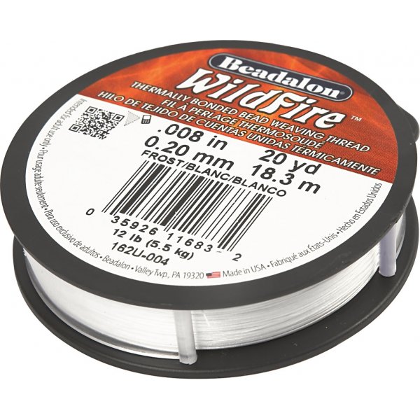 Schmuckfaden - weiß - 18 m Schmuckfaden - weiß - 18 m