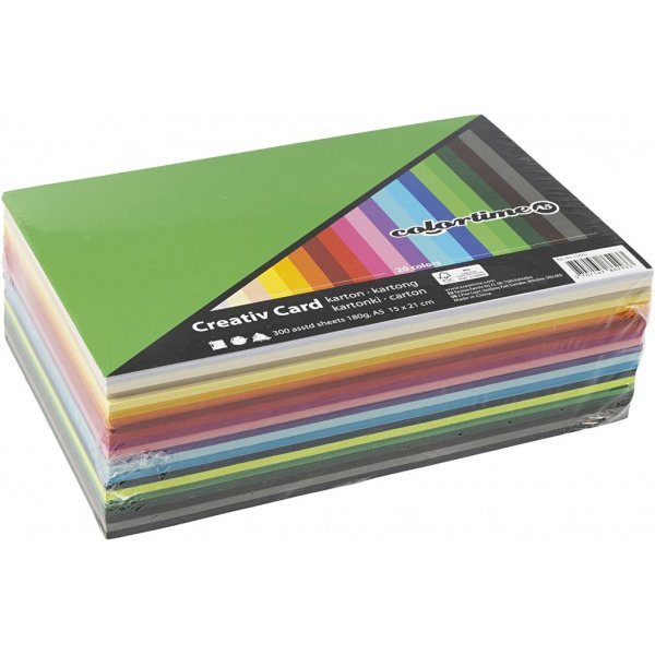 Creativ Karton - gemischte Farben - A5 - 300 Stk Creativ Karton - gemischte Farben - A5 - 300 Stk