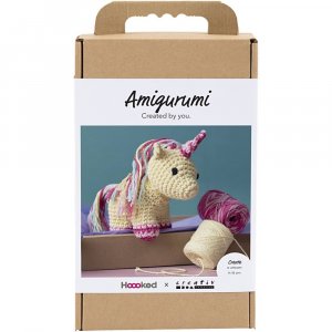 DIY-Set Amigurumi Einhorn Regenbogenfarben - 1 Packung. DIY-Set Amigurumi Einhorn Regenbogenfarben - 1 Packung.