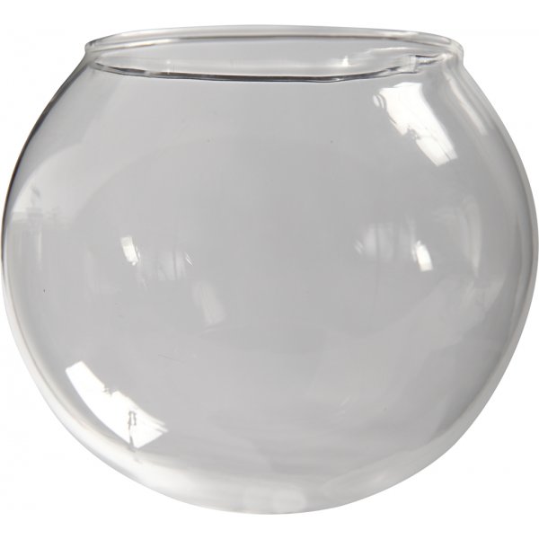 Kugelfrmiger Glasbecher - transparent - 4 Stk