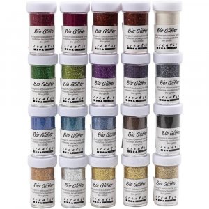 Bio-Glimmer 20 x 27 ml - Gemischte Farben Bio-Glimmer 20 x 27 ml - Gemischte Farben