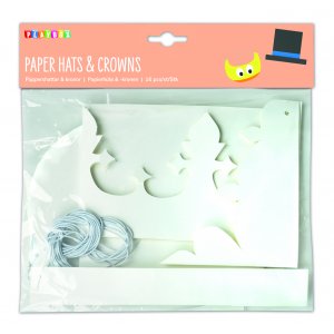 Papierhüte und Kronen - 16 Stück Papierhüte und Kronen - 16 Stück