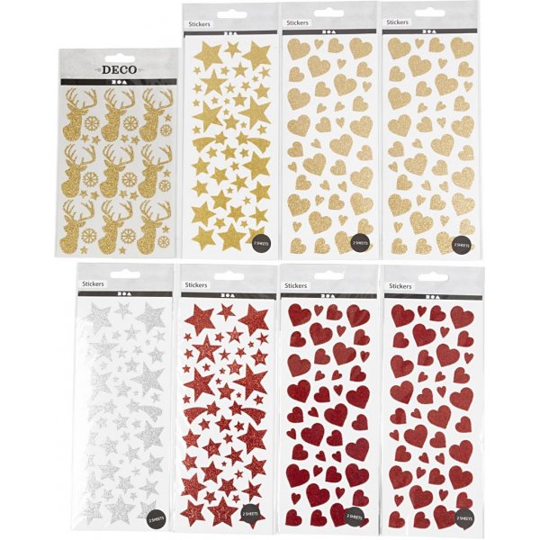 Glitzeraufkleber - 8 Blatt Glitzeraufkleber - 8 Blatt