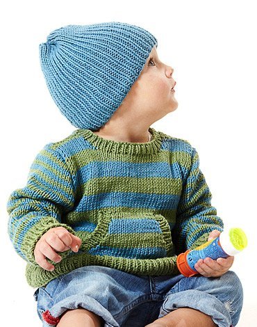 Strickmuster - Strickpullover und Mütze Strickmuster - Strickpullover und Mütze