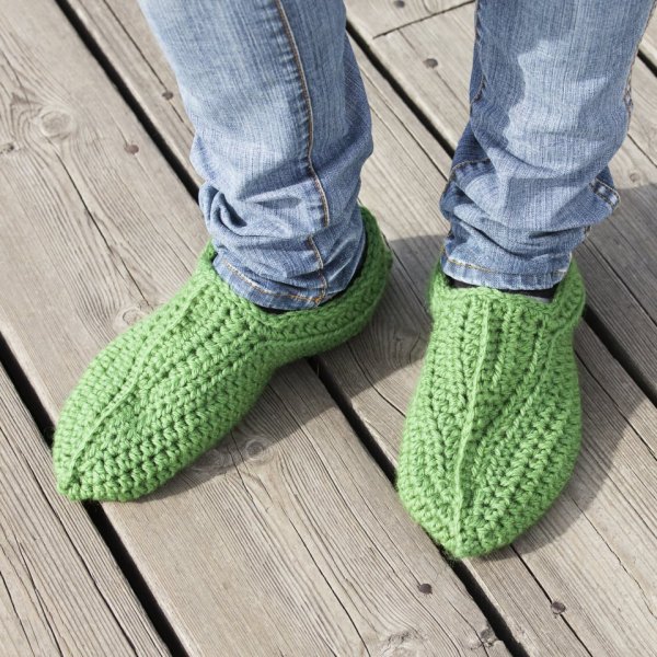 Häkelanleitung - Hausschuhe häkeln Häkelanleitung - Hausschuhe häkeln