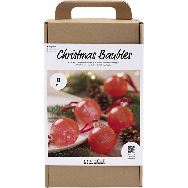 DIY Kit Christbaumkugeln - Marmorierung DIY Kit Christbaumkugeln - Marmorierung