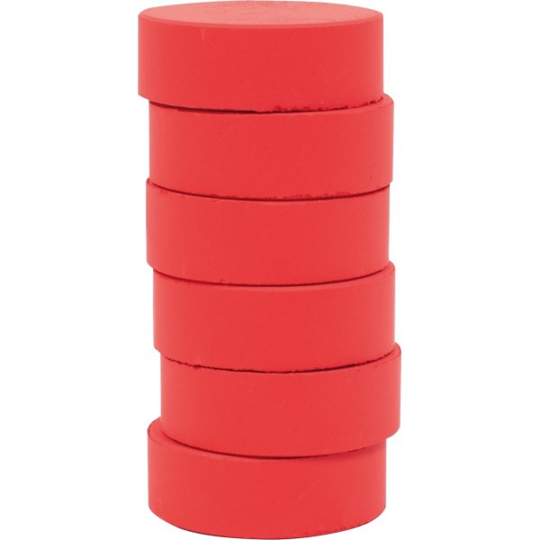 Farbpucks 55-57 mm - rot - 6 Stk