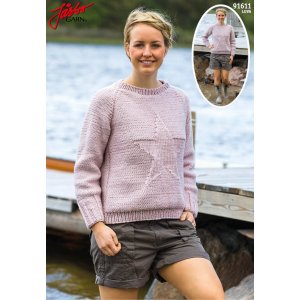 Strickanleitung - Damenpullover mit Stern Strickanleitung - Damenpullover mit Stern