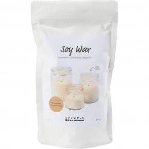 Sojawachsflocken für Kerzen im Behälter, Creme, 250 g Sojawachsflocken für Kerzen im Behälter, Creme, 250 g