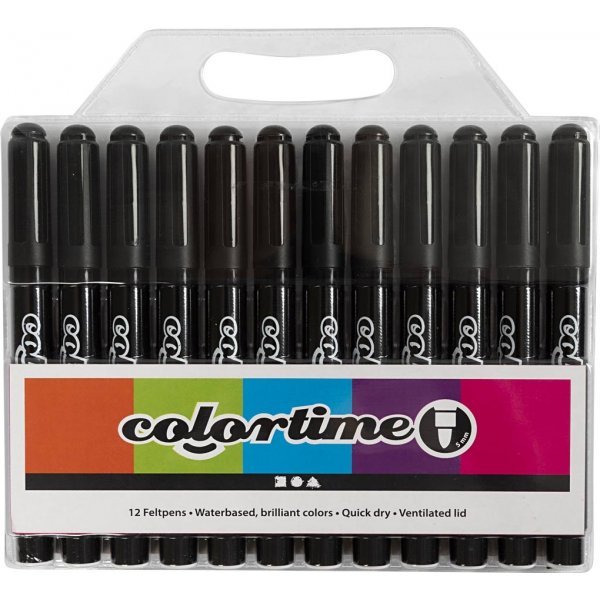 Colortime Bleistifte - Schwarz - 5 mm - 12 Stk Colortime Bleistifte - Schwarz - 5 mm - 12 Stk
