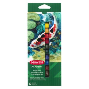 Derwent Academy Acrylfarbe 12 ml - 12 Farben Derwent Academy Acrylfarbe 12 ml - 12 Farben