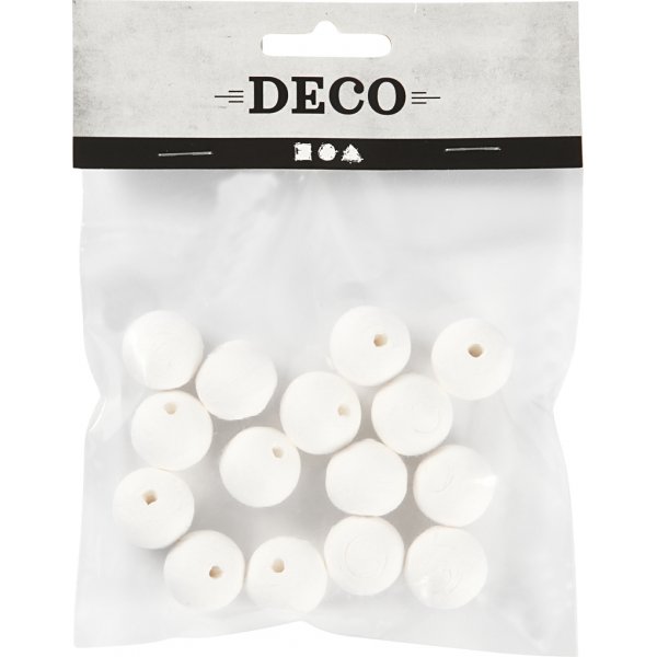 Flirtkugeln - weiß - 20 mm - 15 Stk Flirtkugeln - weiß - 20 mm - 15 Stk