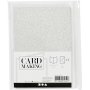 Karten und Umschlge - Silber - Glitzer - 11,5 x 16,5 cm - 4 Sets