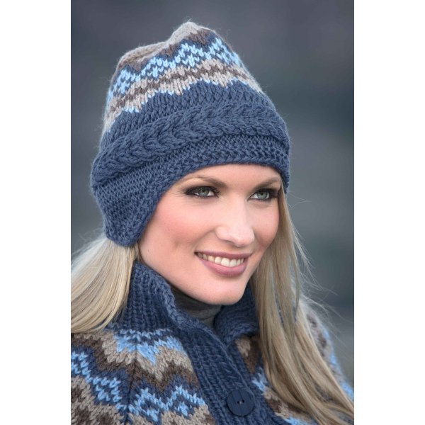 Strickanleitung - Mtze mit Klappen
