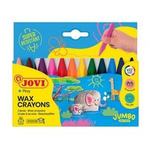 Buntstift - Jovi - Jumbo 12 dreieckige Wachsmalstifte Buntstift - Jovi - Jumbo 12 dreieckige Wachsmalstifte